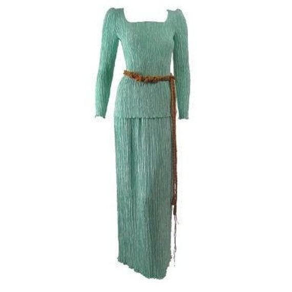 Mary McFadden Couture Ensemble 1990's Vintage