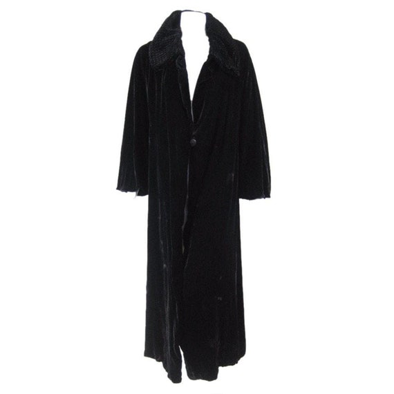 1930's Coat Velvet Opera with Satin Lining Vintage