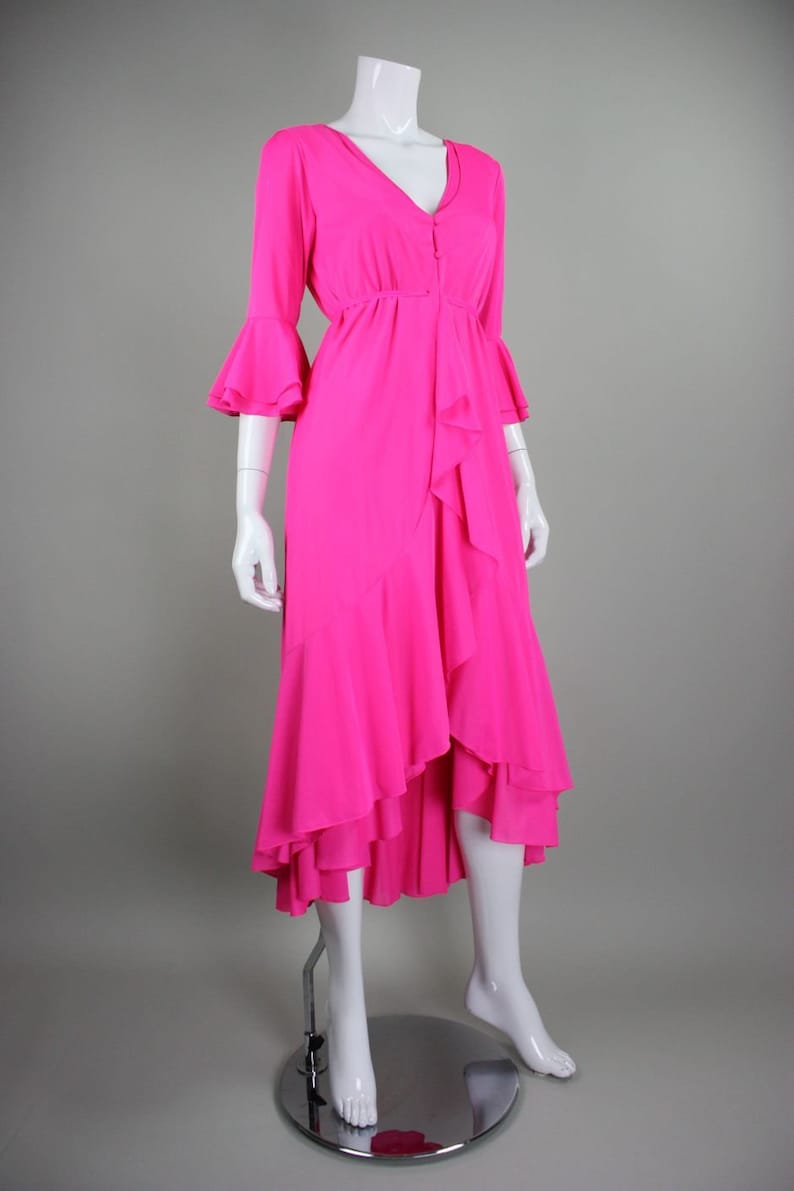 1970/'s Robe and Nightgown Lucie Ann for Claire Sandra Vintage