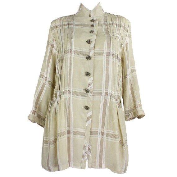 1980's Matsuda Widowpane Pleated Blouse