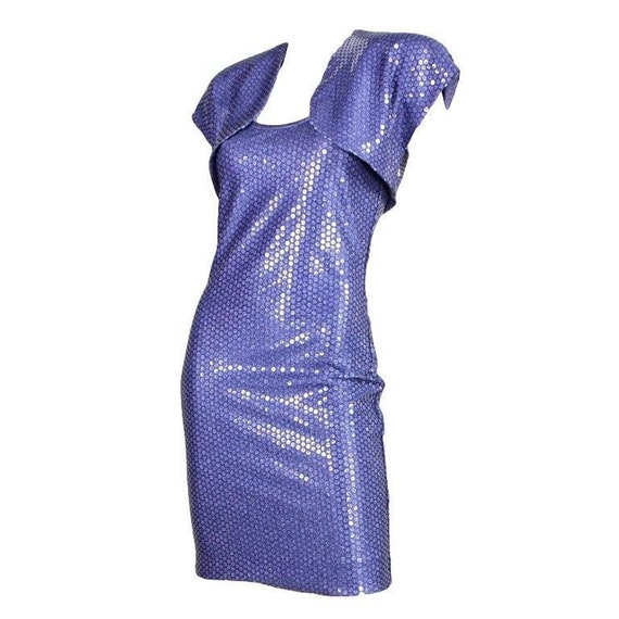 Patrick Kelly Dress & Bolero 1990's "Denim" Jersey