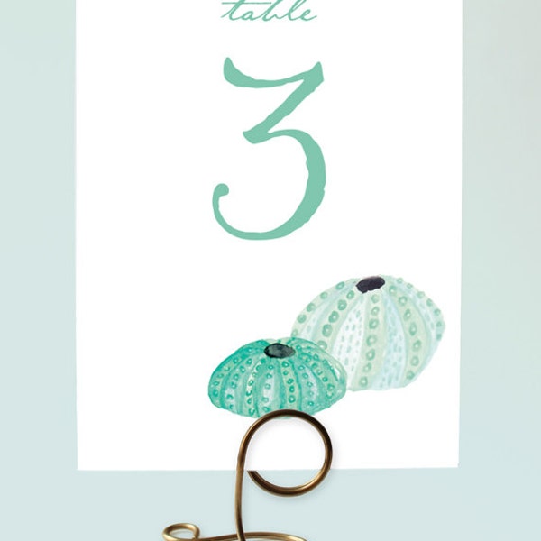 Beach Table Numbers Etsy