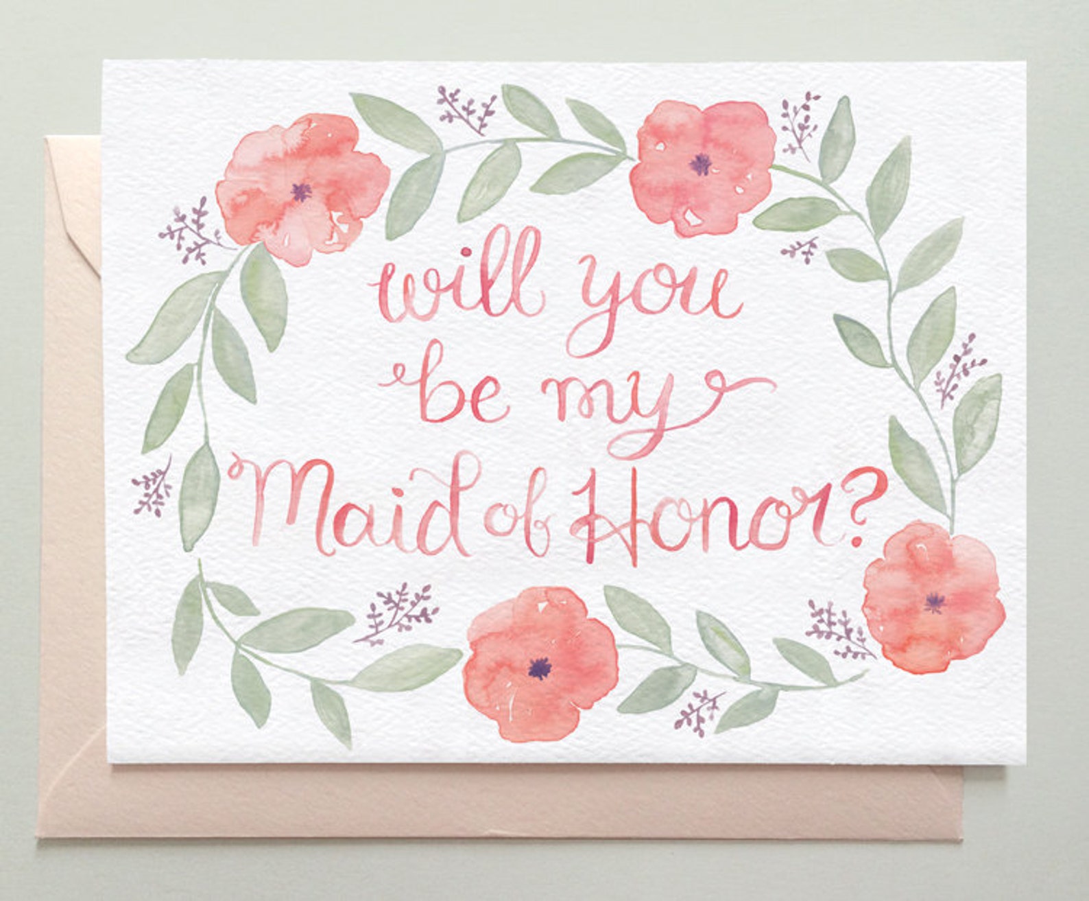 will-you-be-my-maid-of-honor-card-maid-of-honor-notecard-etsy
