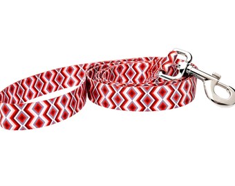 Ravishing Red Poppy Fashion Dog Leash - 5ft. Made From Recycled Webbing