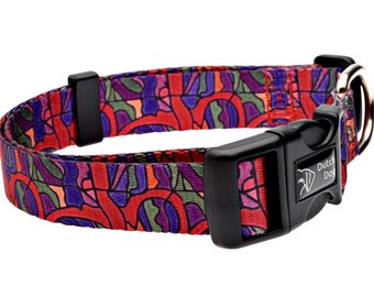 Dog collar from recycled webbing - van Heemskerck inspiration - Made in Holland