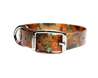 Waterproof Dog Collar Van Gogh Sunflower - Made in Holland