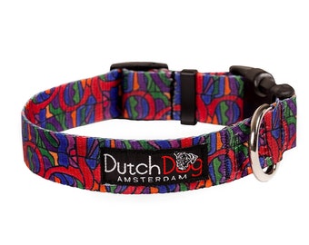 Dog collar from recycled webbing - van Heemskerck inspiration - Made in Holland