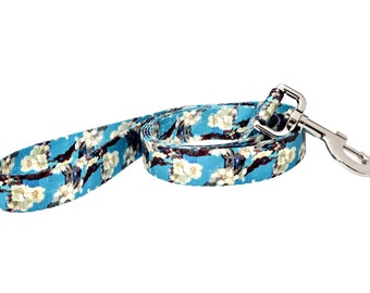 Van Gogh Almond Blossom Fashion Dog Leash - 5ft. Made From Recycled Webbing - Made in Holland