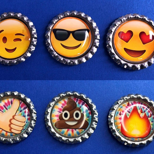 Bottle Cap Emoji Etsy