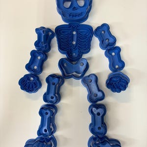 Cortador de galletas con forma de esqueleto espeluznante de 61 cm de alto