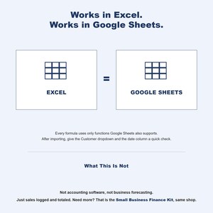 Small Business Sales Tracker, Auto-Calculating Revenue Log, Spreadsheet Excel Google Sheets Template image 5