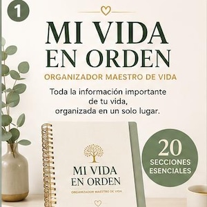 Life Organizer Printable Spanish | Mi Vida en Orden | Important Information Binder PDF