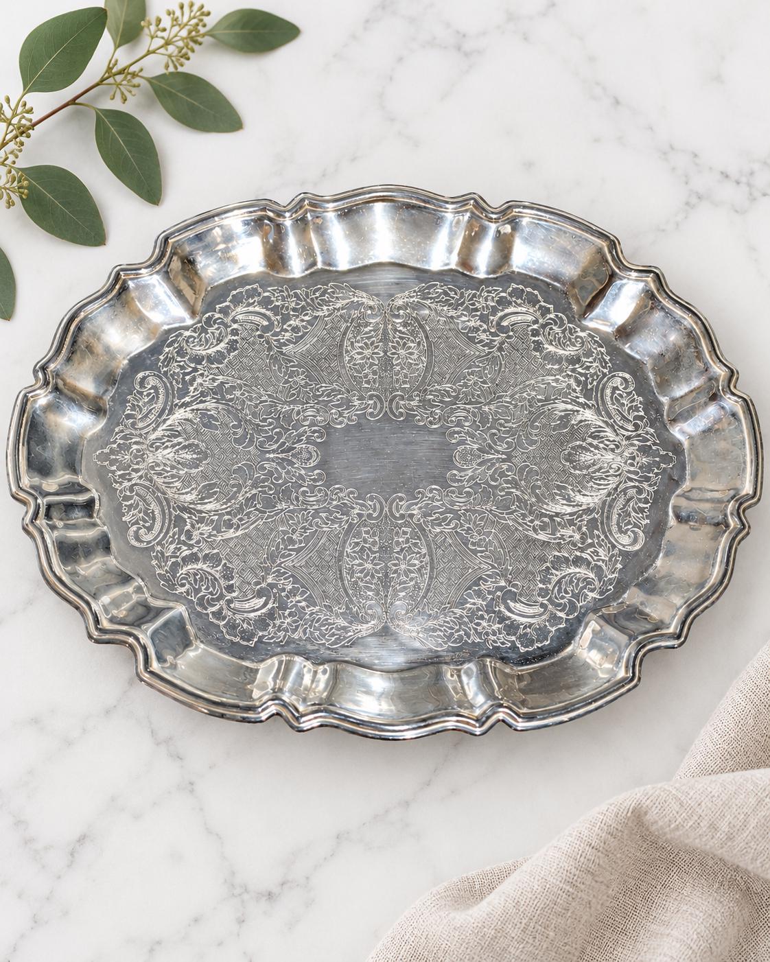 Leonard Silver Tray - Etsy