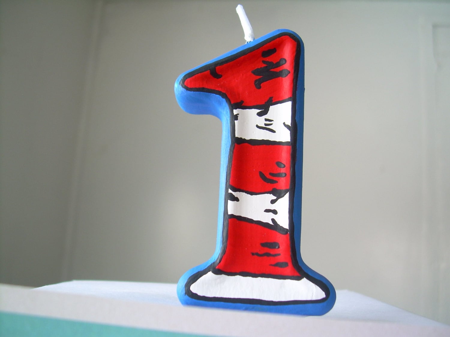 Striped Hat Birthday Candle Etsy