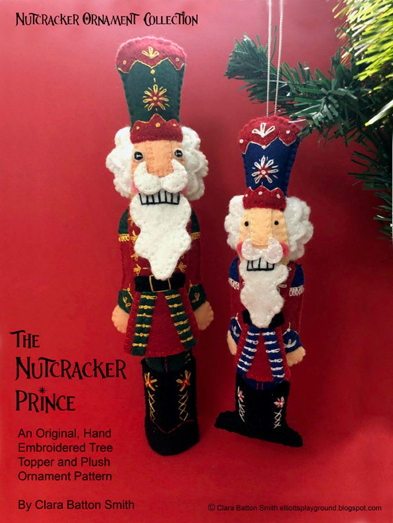 The Nutcracker Prince a PDF Pattern for a Hand Embroidered Etsy Australia