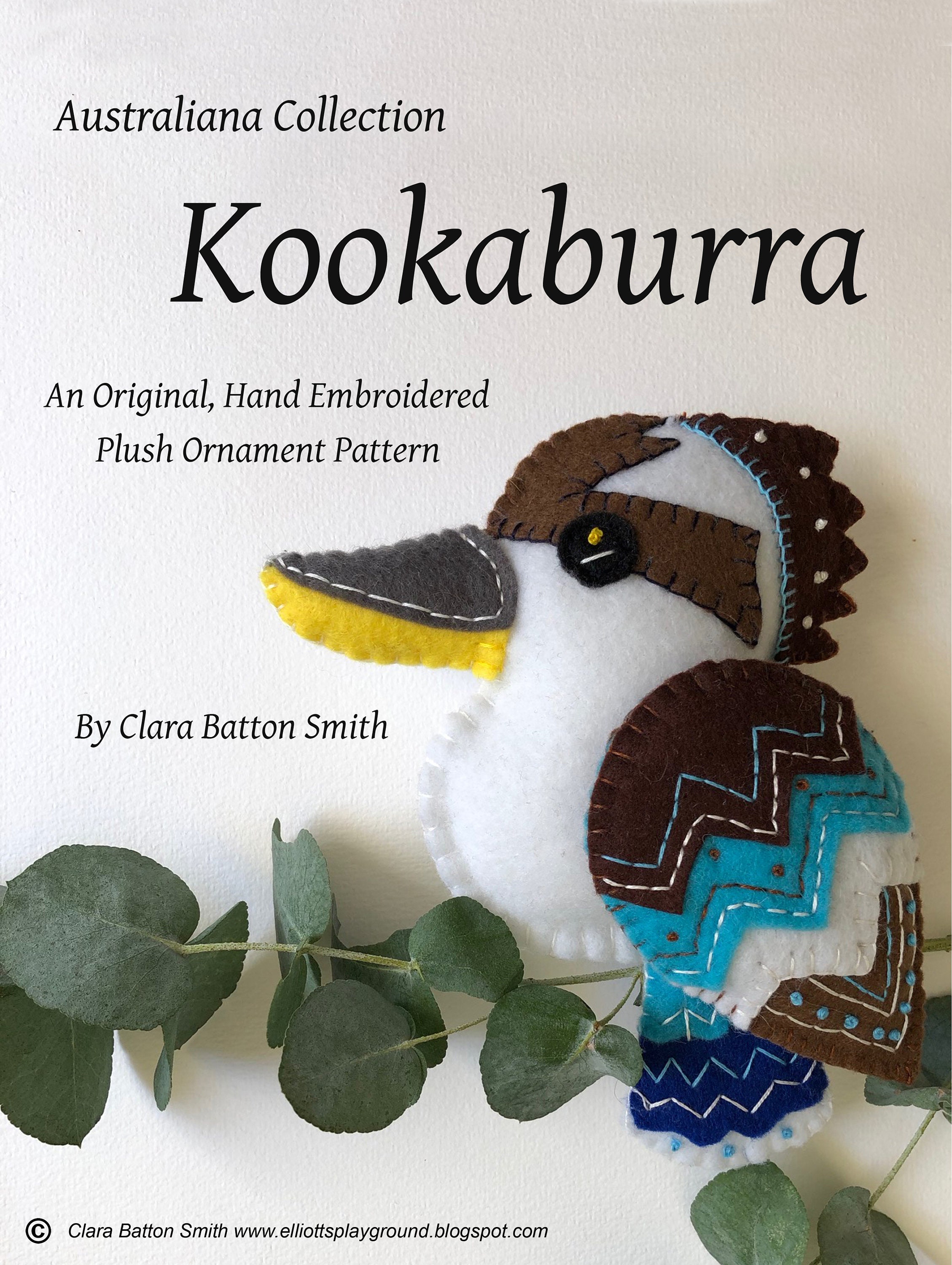 Four PDF Pattern Bundle ~ Australian Bird Series Hand Embroidered Felt ...