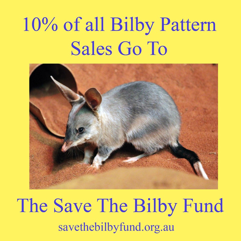 Bilby Pattern PDF Bilby Hand Embroidered Plush Felt Toy Pattern - Instant Download ...