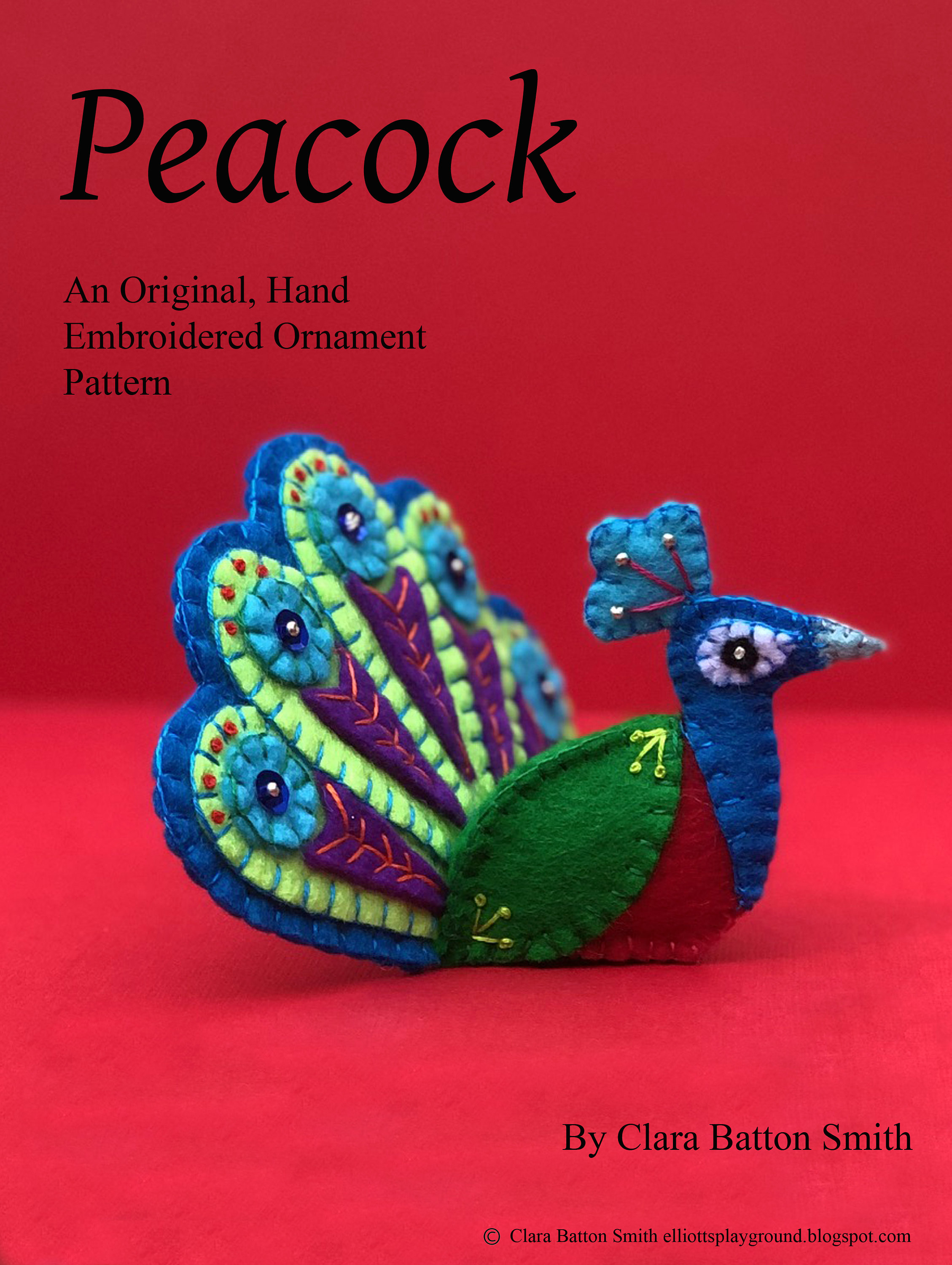 Felt Ornament Kit- Peacock – Kei & Molly Textiles, LLC