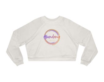 Abundance Christian Cropped Crewneck | John 10:10 Sweatshirt