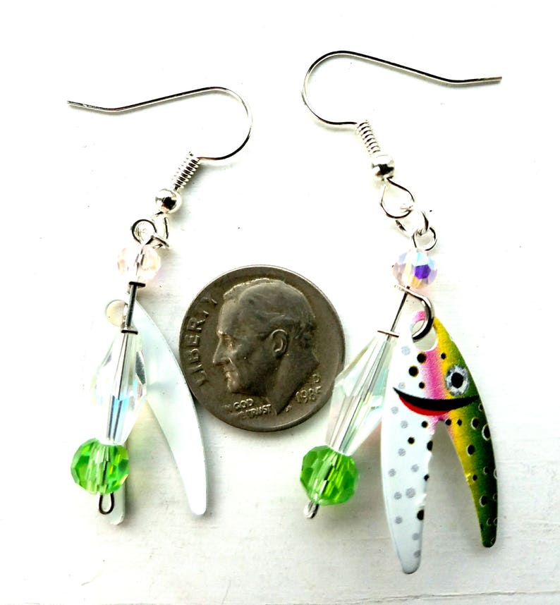 EarringsAlure Fishing Lure Earrings Buy Nautical Jewelry Etsy