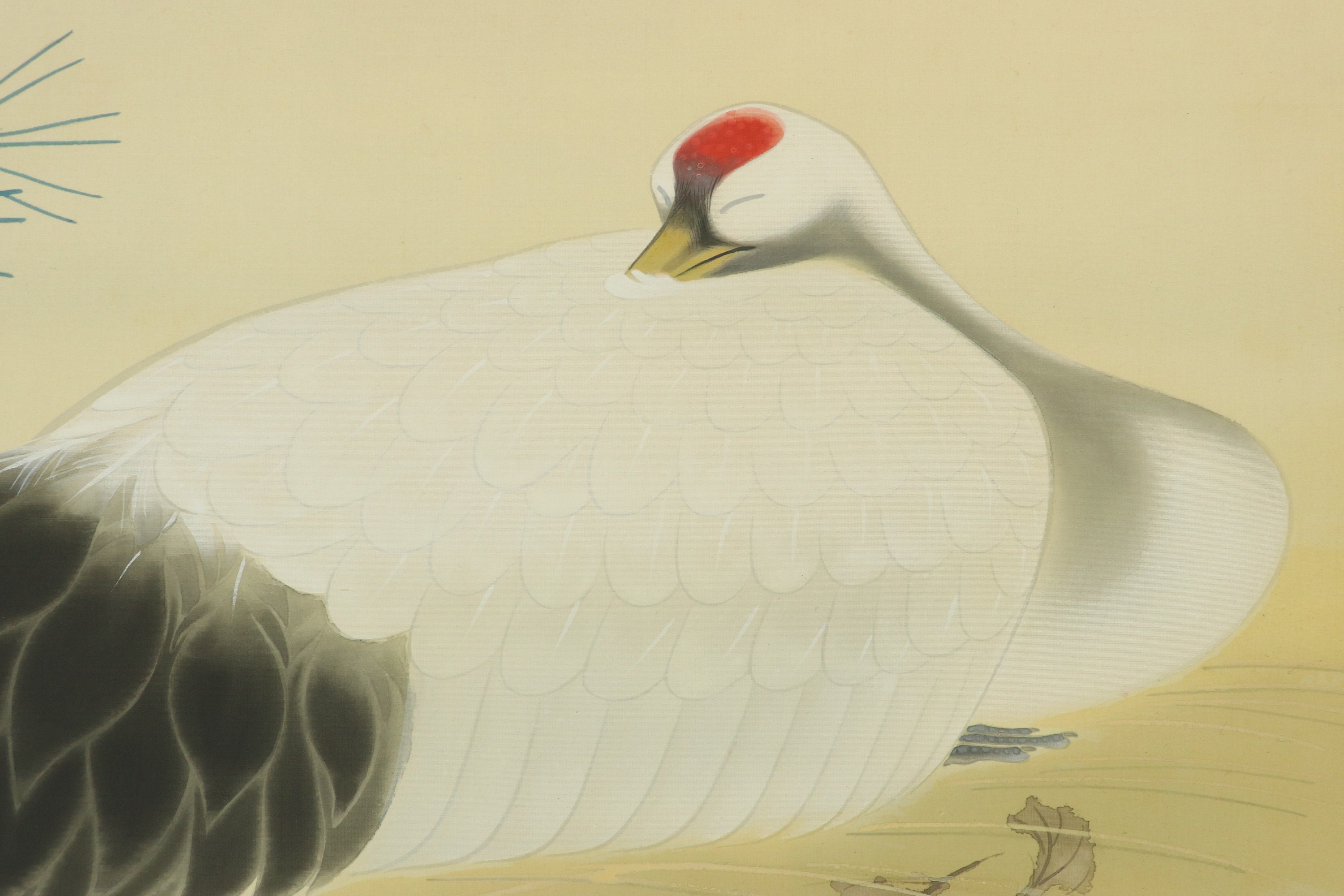 掛け軸雲林清宵 鳥洲筆／日本画 書画 掛軸 文人画 風景画 美術品