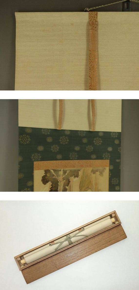 Vintage Japanese Wall Hanging Decor,scroll Painting,bijinga