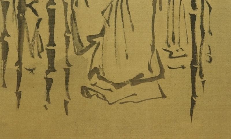 アンティークな日本の壁掛け装飾、壁アート絵画、日本の巻物