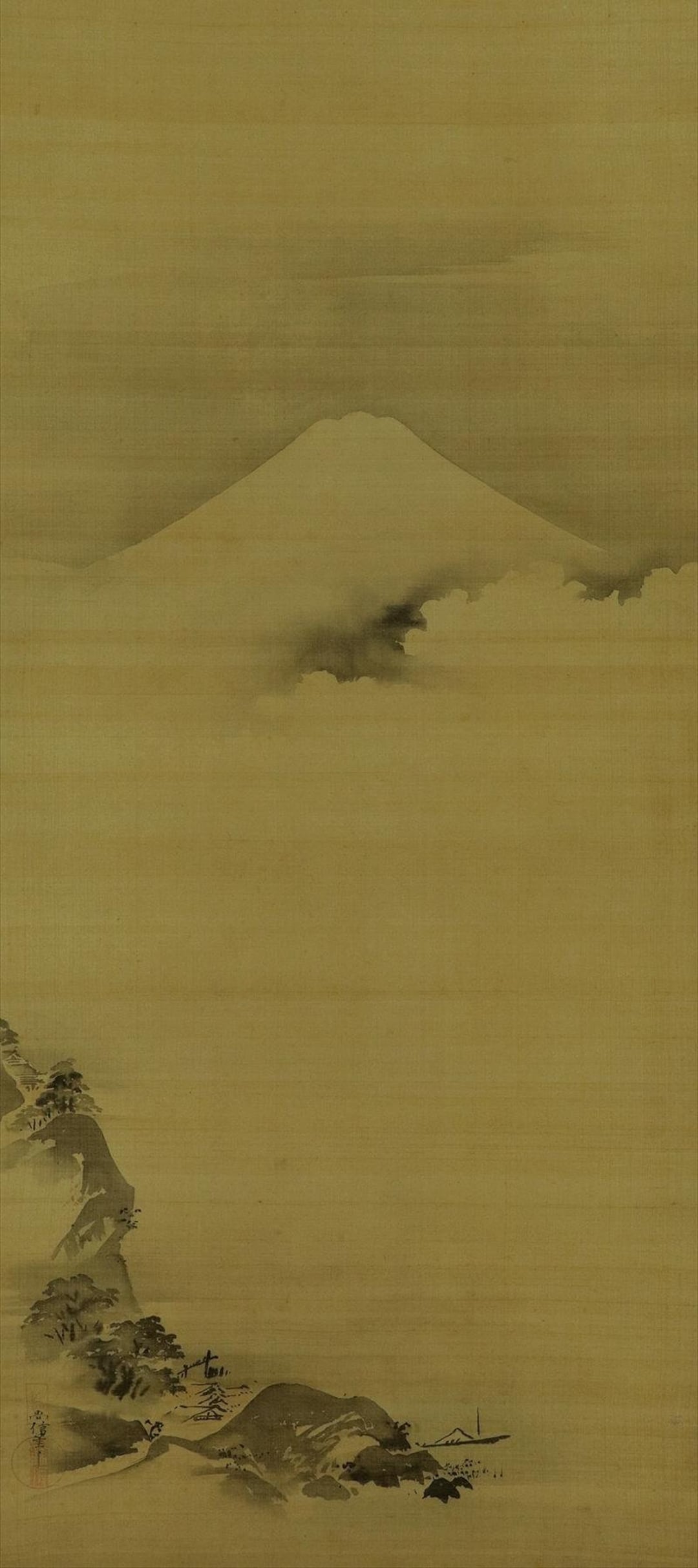 Antique Japanese Wall Hanging Decor,landscape Painting,japan