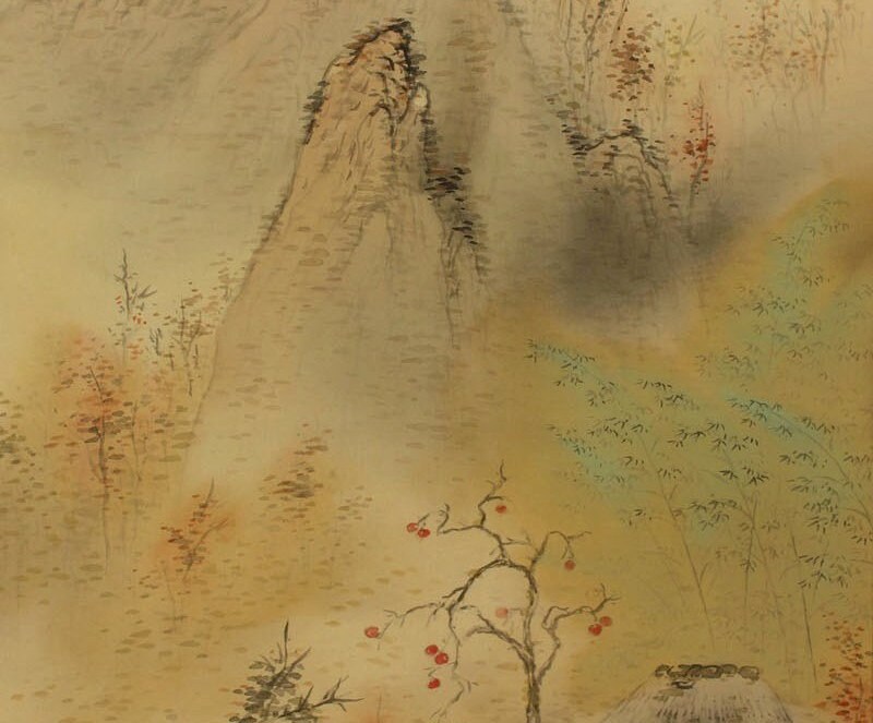 Vintage Japanese Hanging Scroll,scroll Painting,kakemono Scroll