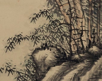 Vintage/antique Japanese Wall Hanging Decor,landscape Vintage/antique Japanese Wall Hanging Decor,landscape