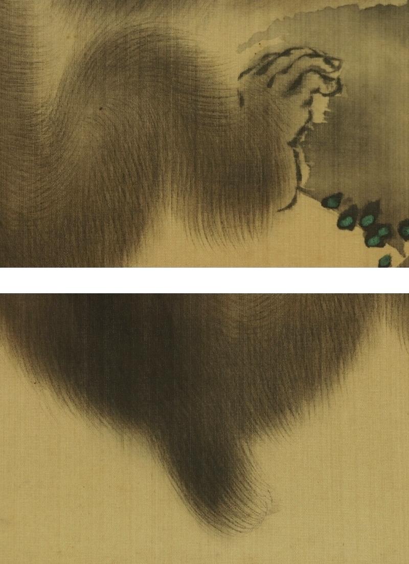 江戸時代 日本画 掛け軸 R7784 母子猿図 アンティーク - Etsy 日本
