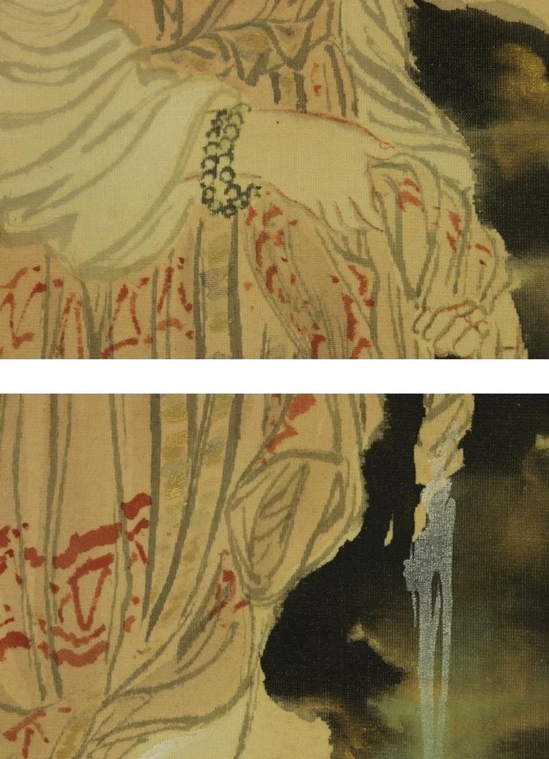 Vintage Japanese Wall Hanging Decor,scroll Painting,bijinga