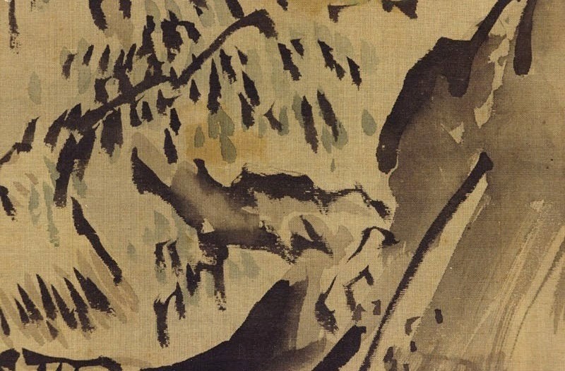 Antique Japanese Wall Hanging Art,wall Decor,landscape Painting