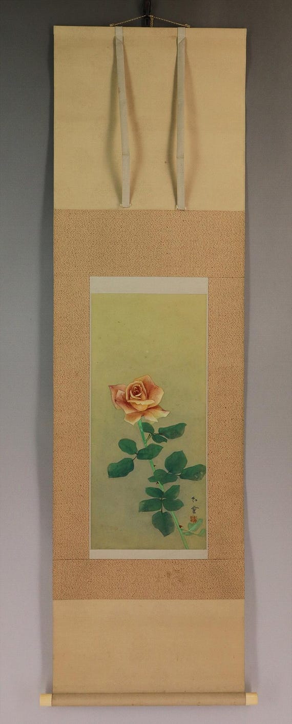 Vintage Japanese Wall Hanging Decor,wall Decor Rose,rose,flower