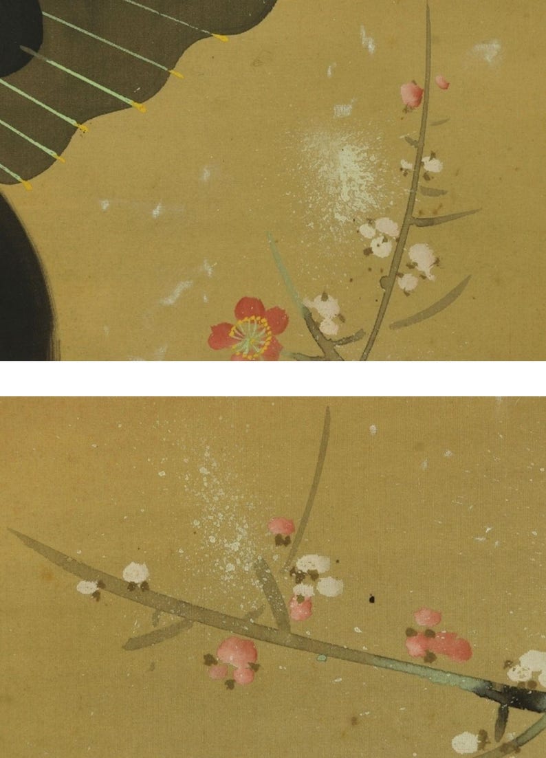 Vintage Japanese Wall Hanging Decor,wall Art Painting,bijinga,japanese ...