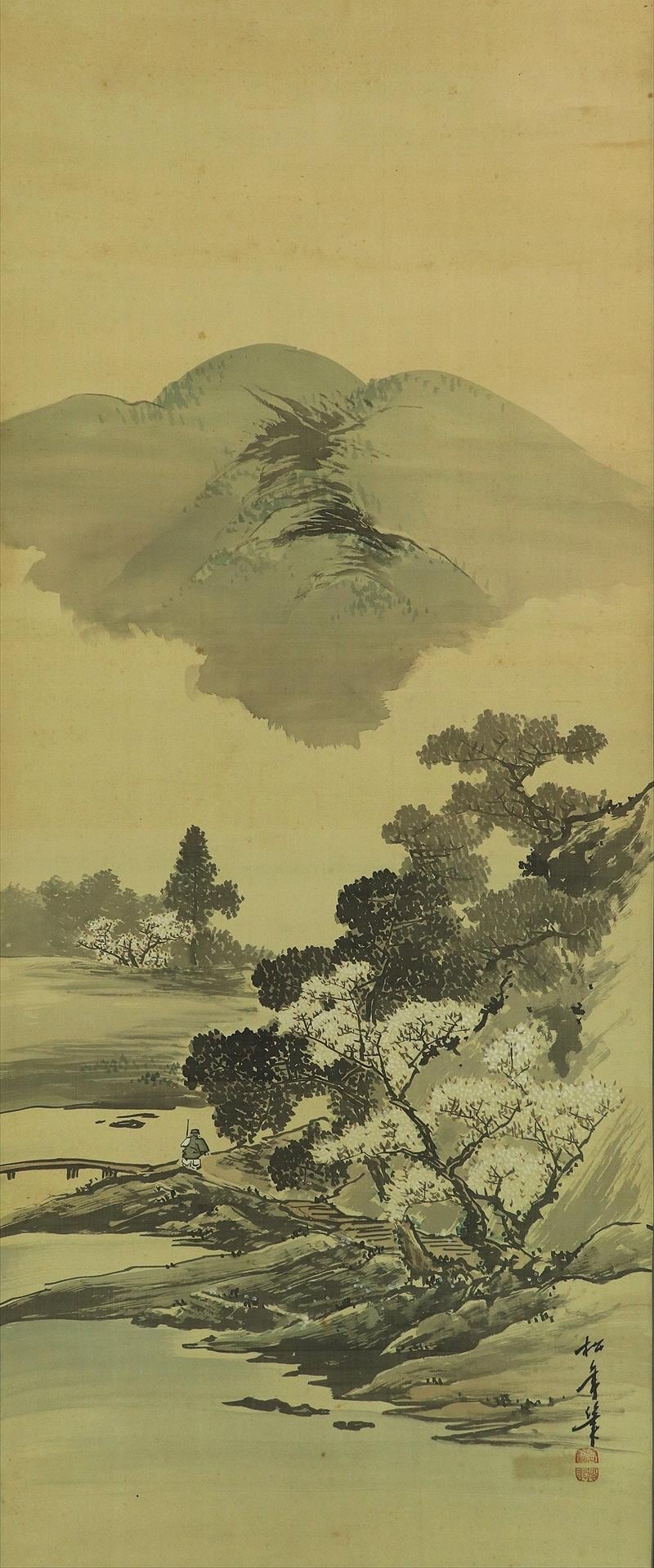 桜の花 水墨画 掛軸2本セット il_fullxfull.7565813807_9ul3.jpg