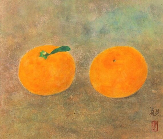 Japanese Scroll Fine Art Wall Decor Painting Wall Hanging Etsy