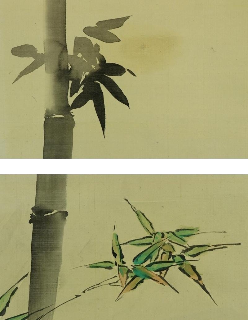 SET Antique Japanese Wall Hanging Decor,japanese Antique Scroll