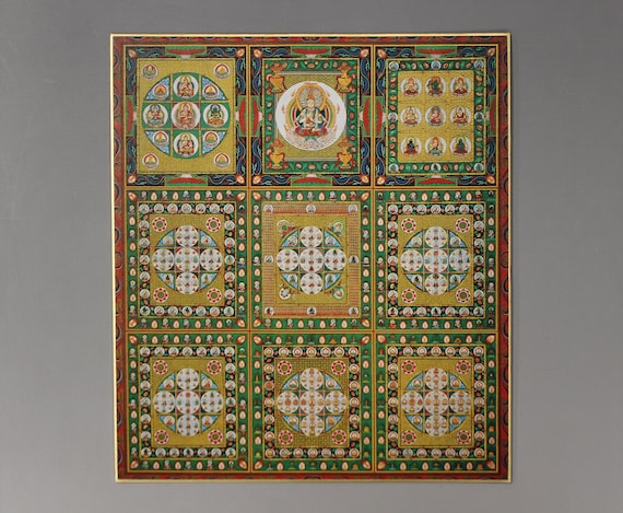 NEW Ryokai Mandala Art Print, Japanese Shikishi Board, Buddhist