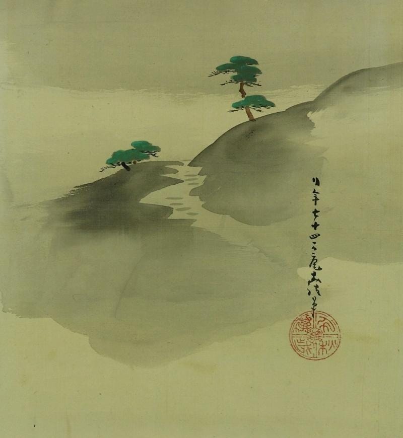 SET Antique Japanese Wall Hanging Decor,japanese Antique Scroll