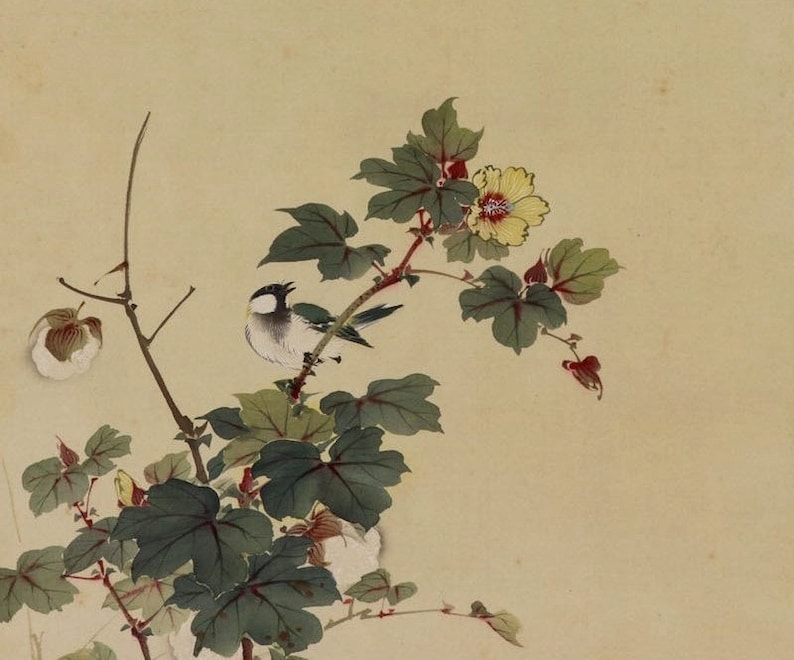 Vintage Japanese Wall Hanging Decorwall Decor Arttit Bird in Etsy