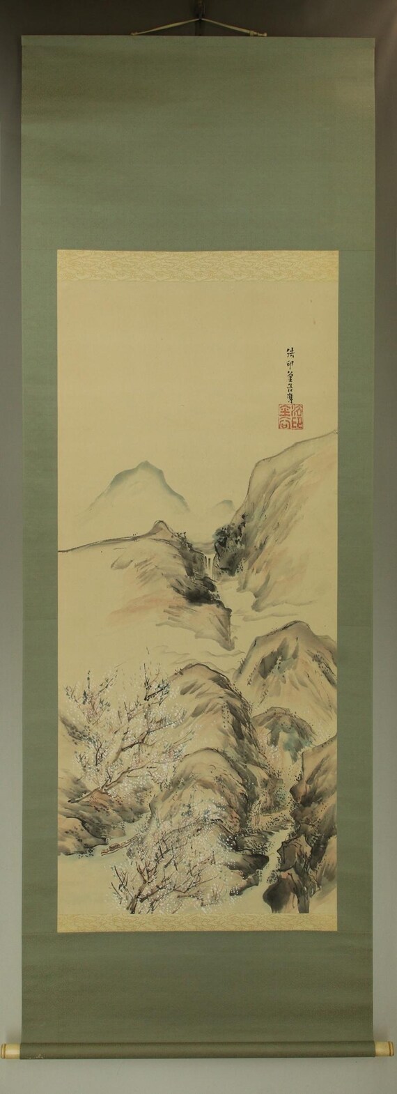 Vintage Wall Hanging Art Decor,scroll Painting,sansui Landscape
