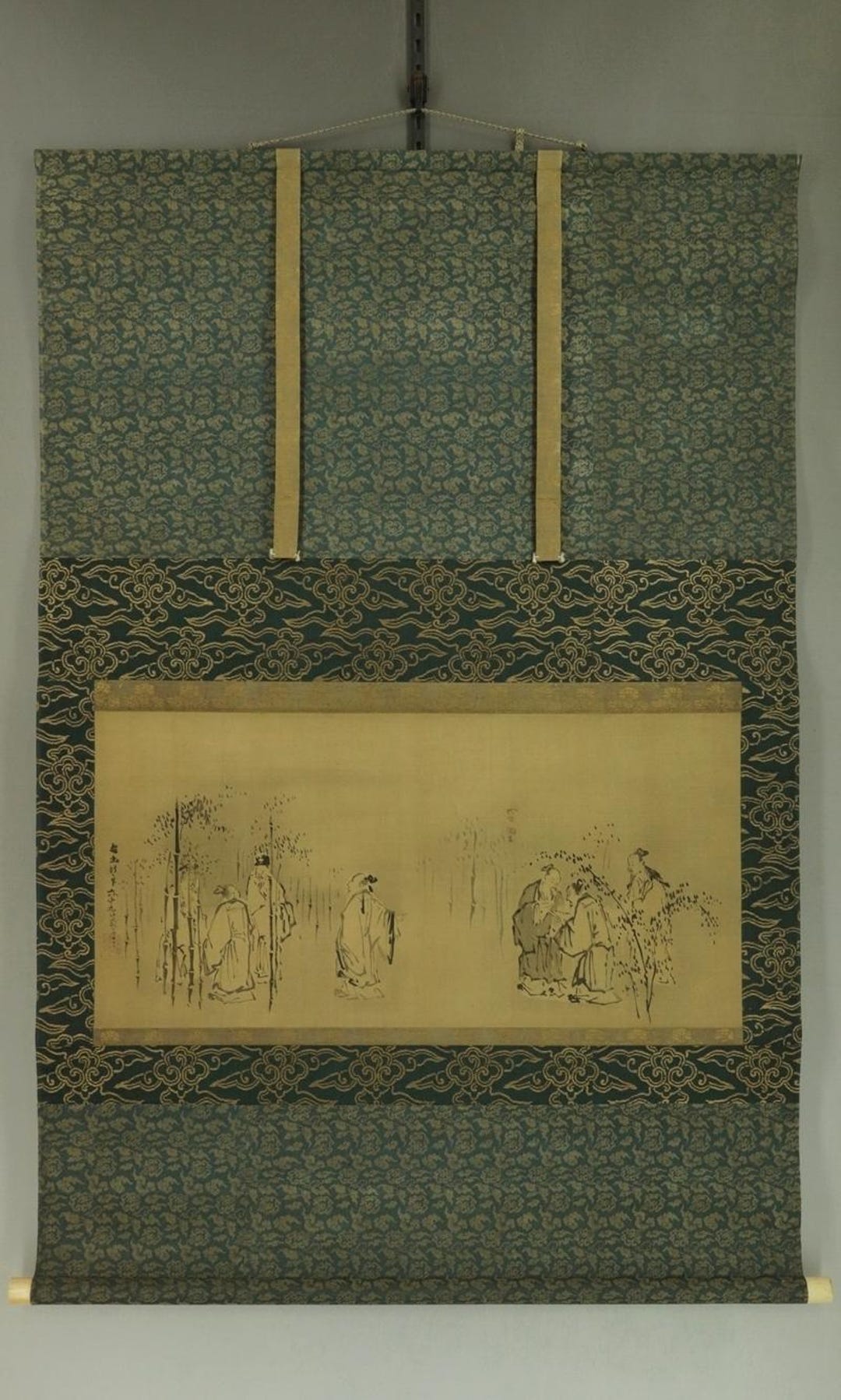 アンティークな日本の壁掛け装飾、壁アート絵画、日本の巻物