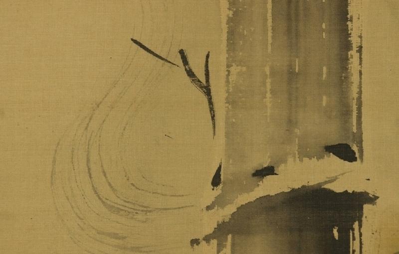 アンティーク 和風 壁掛け 装飾 巻物 アート 水墨画 亀と竹 亀の絵画