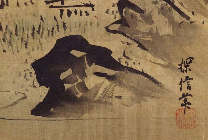 Antique Japanese Wall Hanging Art,wall Decor,landscape Painting