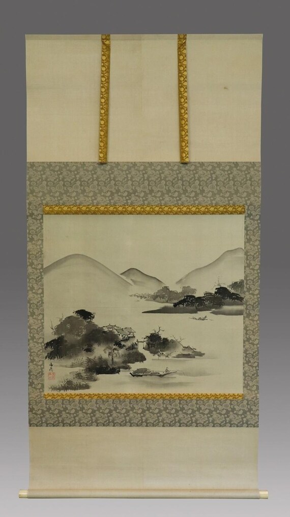 絵画 hachi_now on sale Antique Japanese Wall Decor,wall Painting,japanese Hanging