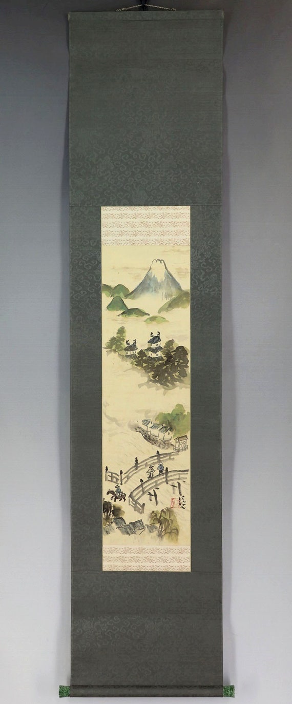 【しゅっpay】kakemono oldsea× koti しゅっpay】kakemono oldsea× koti Japanese Hanging Scroll Vtg