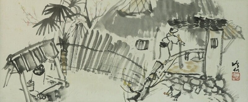 Vintage Japanese Wall Hanging Decor,art Frame,art Frame Painting