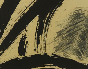 ヴィンテージの日本の掛け軸 – 達磨（菩提達磨）禅画、絹製、壁掛け