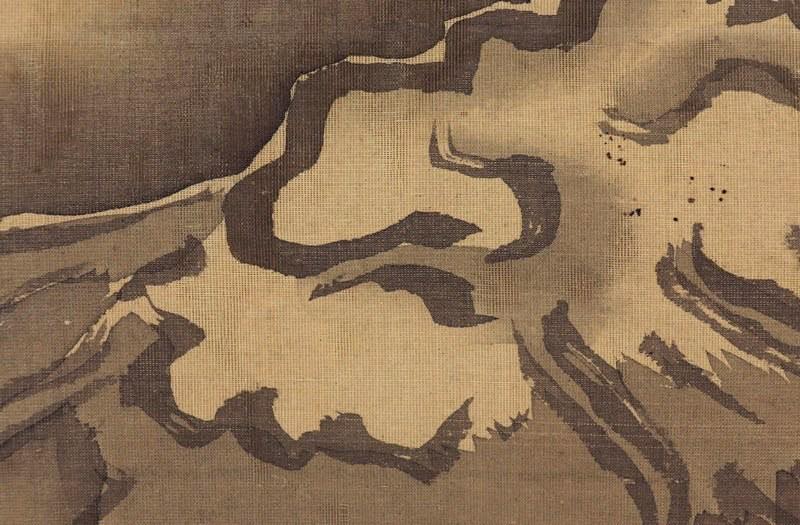 日本のアンティーク掛け軸 水墨画 龍のアート 壁飾り 江戸時代美術